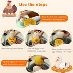 2 PCS Egg Washer for Fresh Eggs, Silicone Egg Brush Cleaner, Egg Cleaner Scrubber for Fresh Eggs, Reusable Multipurpose Washing Egg Tool for Fruits and Vegetables (Yellow/Brown)