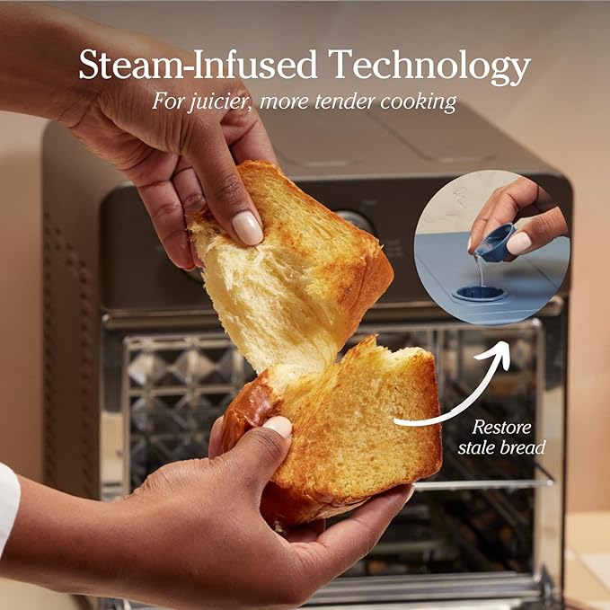 Our Place Wonder Oven | 6-in-1 Air Fryer & Toaster Oven with Steam Infusion | Compact, Countertop Friendly, Fast Preheat, Multifunctional | Air Fry, Toast, Roast, Bake, Reheat & Broil | Spice