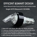3 Pack Measured Liquor Pour Spout, Liquor Bottle Pourers, Measure Pour Spout for Liquor Bottles, Bottle Pourers for Alcohol, Shot Pourer Cocktail Liquor Dispenser Bar Bartending Tool -2oz/60ml