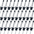 Chengu 72 Pcs Liquor Spout Stainless Steel Bottle Pourers Tapered Liquor Pourers with Rubber Dust Caps Tapered Spouts Set Bar Supplies Vinegar Bottle Dispenser Wine Spout for Alcohol Olive Oil