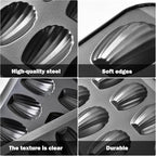 6pc Nonstick Madeleine Pan for Baking, 12-Cavity Shell Shape Cake and Cookie Mold Tray, Carbon Steel Cookie Molds, Send Goods from Local Warehouse (6 PC)