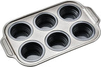 Pop Over Baking Pans Pop Over Pan Popover Pans Nonstick 6, Professional Grade for Bakery Kitchen Oven