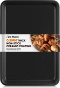 Half Sheet Pan 17.3” x 13.1”, Cookie Sheets for Baking 0.8mm Thick Non Stick Baking Sheets for Oven Heavy Duty Baking Trays