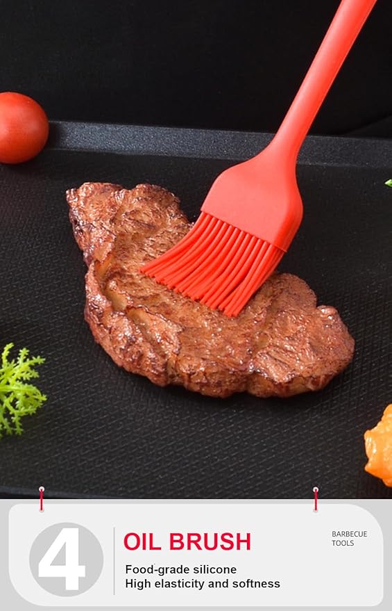 BBQ Grill Tool Set BBQ Accessories, Stainless Steel Grill Tools Grilling Accessories Grill Set Barbecue Grill Accessories for Outdoor Grill, Grill Utensils Grilling Tools Grilling Gifts for Men