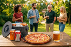 12-inch Soapstone Deep Dish Pizza Pan with Copper Handles – Authentic Chicago Style Pizza Stone – Naturally Non-Stick, Chemical-Free Baking Stone for Oven
