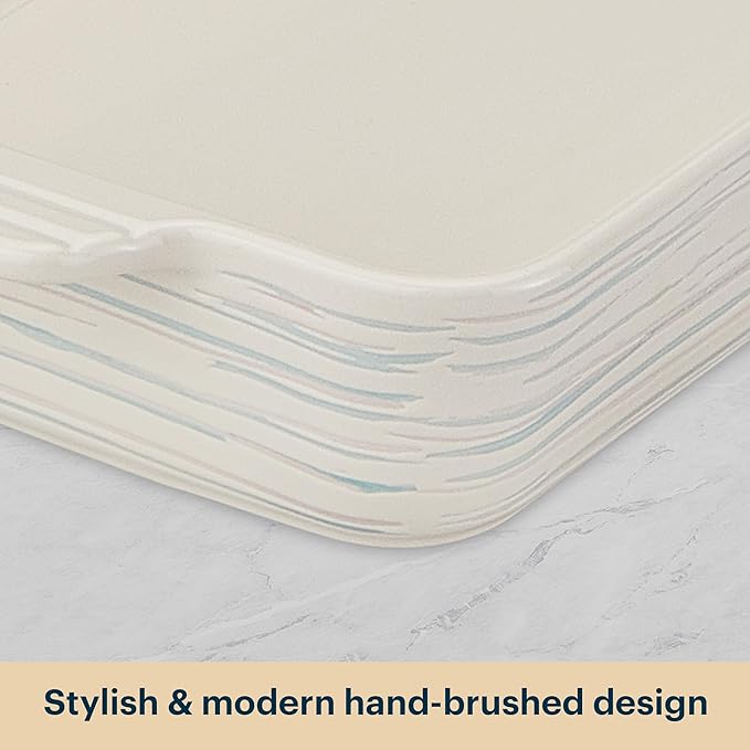 Pyrex 2QT (7" x 11") Rectangular Ceramic Baking Dish with Handles, Casserole Dish
