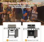66036 Grease Tray for Weber Genesis II 300 Series Gas Grills (2017 and Newer), Drip Pan Tray for Genesis 2 E-310, Genesis II E-335, S-310 S-320 S-330 Grease Tray for Weber Genesis II Parts