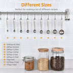 Measuring Spoons: U-Taste 18/8 Stainless Steel Measuring Spoons Set of 9 Piece: 1/16 TSP, 1/8 TSP, 1/4 TSP, 1/3 TSP, 1/2 TSP, 3/4 TSP, 1 TSP, 1/2 tbsp & 1 tbsp Dry and Liquid Ingredients