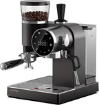 20 Bar Espresso Machine | LED Screen Touch Control | 6 Level Adjustable Grinder | Drip Coffee & Cold Brew, Milk Frother, Assisted Tamper & Built-In Accessory Storage Box | 50oz Tank