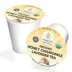 Organic Chamomile and Lavender Tea Pods for Keurig - Decaf Herbal Tea for Keurig K Cups - Honey Chamomile Lavender by Teavity (12 Tea Pods)