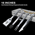 Retirement Gifts for Men, Retired Gifts for Men, Dad, Grandpa, Coworker, Teacher, Boss, Retirees Heavy Duty Grilling Accessories for BBQ, Thick Stainless Steel Grill Utensils with Non-Slip Handle Tool