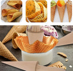 2PCS Pizzelle Roller, Ice Cream Cones Cone Roller Ice Cream Cone Mold Cone Roller for DIY Pastry Dessert Cooking Kitchen Tool Decorating Baking Accessory Wooden