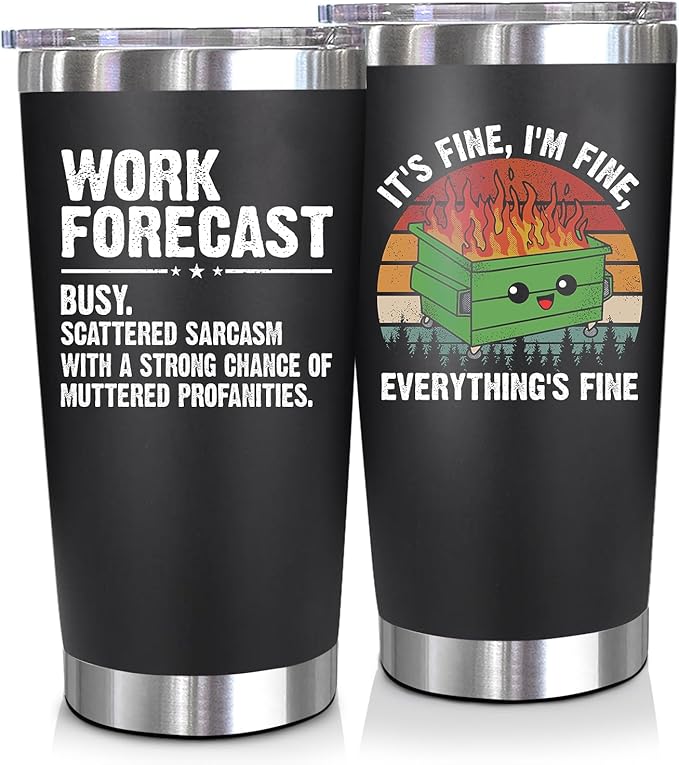 NewEleven Coworker Gifts For Women, Men - Funny Best Friend Present For Work Bestie, Boss, Friends - Gift For Boss, Employer, Bestfriend Gag Gift From Colleague, Friends - 20 Oz Tumbler