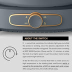 Dezin Hot Pot Electric with Divider, 6L Double-Flavor Shabu Shabu Pot, Dual Sided Removable Non-Stick Hotpot Pot Electric, 3" Depth Chinese Hot Pot with Multi-Power Control, 2 Silicone Ladles Included