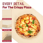 Professional Pizza Stone for Oven – 13.8x17.7 Inch Cordierite Baking Stone Board, Grill & BBQ Safe, Heavy Duty for Perfect Crust (35x45cm)