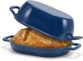 Northriver Casting Enameled Cast Iron Oval Dutch Oven for Bread Baking，12"x8" Bread Pot with Lid，Ideal for Sourdough, Artisan Loaves & Family Meals，5 Qt