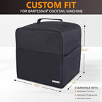 Bartesian Dust Cover - Bartesian Cover for Cocktail Machine - Compatible with Premium, Professional, Duet - Black