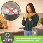 Perfect Pod Cafe Save 1-Stream Reusable K Cup Pod Coffee Filters - Refillable Coffee Pod Capsules with Built-In, Integrated Mesh Strainer for use with Keurig & Select Single Cup Coffee Makers, 6-Pack