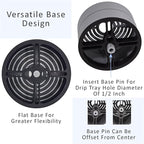 Elevate Anti-Splash Cup Riser Accessory for most Keurig K-cup, Cuisinart Single Serve, and other Coffee Makers, Adjustable for Cup Size and Drip Tray Type (Light Gray with Black Base)