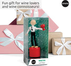 Wasted Wine Stopper by OTOTO - Wine Bottle Stopper, Wine Stoppers for Wine Bottles, Wine Accessories, Wine Bottle Stoppers, Funny Kitchen Gadgets, Fun Wine Stoppers Cute Wine Corks for Wine Bottles