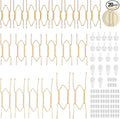 Bilillo 20 pcs Plate Hangers for The Wall, 4/6/8/10 Inch Invisible Decorative Wall Plates Hangers, Stainless Steel Plate Wall Holders for Display Various Sizes with Hooks for Decorative