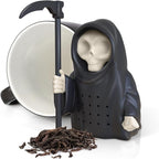 Genuine Fred Grim Steeper Reusable Silicone Tea Infuser, Black Grim Reaper Design, Fun and Clever Kitchen Gadget for Tea Lovers and Enthusiasts