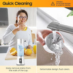 Cordless Portable Personal Size Blender - Mini Blender Make Smoothies and Shakes, 380Ml BPA Free Travel Cup, Powerful Blending Suit in Office/Home/Gym