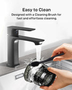 SIFENE Cold Press Juicer Machine, 4.3 Inch Wide Mouth Masticating Juicer For Whole Fruits And Vegetables, Slow Juice Extractor With High Torque Motor, Easy To Clean Brush Included, Gray