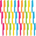 30 Pieces Kid Knife Plastic Kids Safe Knives Bulk for Real Cooking, Nylon Children Toddler Cooking Kitchen Set for Bread, Lettuce and Salad for Birthday Party Favors Supplies