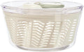 Zyliss Easy Spin 2 Salad Spinner, Large 6L Capacity, White, Unique AquaVent™ Technology, Retractable Cord and Brake System, Non-Slip Base, Easy Cleaning, Plastic