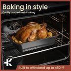 BAKKENMASTER Bakken- Swiss Loaf Pan Set 1-Piece - Deluxe Nonstick Carbon Steel Bakeware for Perfect Bread and Cakes – Dishwasher Safe, Premium Pans for Home Baking