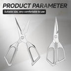 2-Pack Heavy Duty Stainless Steel Kitchen Scissors-All Purpose Heavy Duty Poultry Shears for Meat,Chicken Bones and Turkey,Dishwasher Safe Sharp Japanese Cooking Shears, Gifts for Women