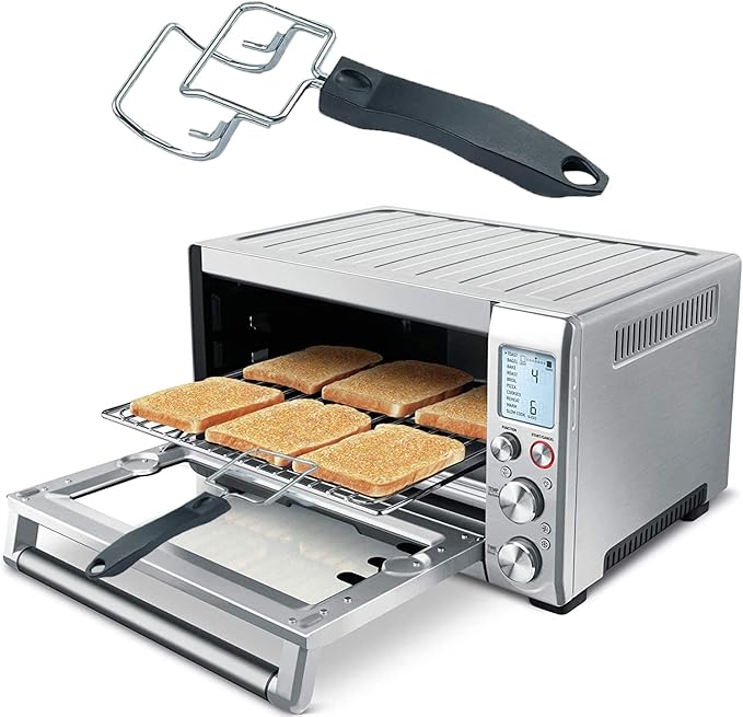 2 Pcs Air Fryer Convection Toaster Oven Tray Extractor, Grills Extractor | Food Clip Oven Tray Handle Scald Resistant Clip Common to Trays and Grills Used to Quickly Remove