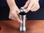 Kyraton Salt and Pepper Shakers, Stainless Steel Salt and Pepper Grinders Refillable Pepper Grinder, Pepper Mill, Salt Grinder, Salt Shaker, Salt Pepper Shaker Set of 2