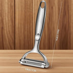 Multifunctional vegetable and fruit peeler - 2-in-1 shredding and peeling device - Peels fruits - Suitable for the kitchen