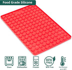Mini Round Silicone Molds, 148 Cavities Semi Sphere Chocolate Candy Mold for Baking and Freezing Chocolate Chip/Gumdrop/Cookie/Dog Treat/Cake Decor/Fruit Snack (with a Scraper)