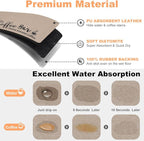Findosom Dish Drying Mat, 16"x 24" Super Absorbent & Hide Stain Coffee Mat, Cuttable Drying Mat for Kitchen Counter, Coffee Bar Accessories, Under Dish Rack, Coffee Maker, Espresso Machine, Linen