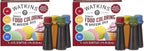 Watkins Assorted Food Coloring, 1 Each Red, Yellow, Green, Blue, Total Four 0.3 oz bottles, 4 Count (Pack of 2)
