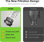 Cold Press Juicer – 5.8" Extra-Wide Feed Chute | Max Nutrient Retention | Slow Masticating Juicer for Whole Fruits & Vegetables