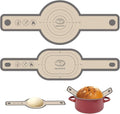 Koolstuffs Silicone Bread Sling for Dutch Oven, 2 PCS Non-Stick & Easy Clean Reusable Silicone Bread Baking Mat with Long Handles, Easy to Transfer Sourdough Bread, Gray