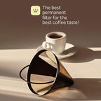 2-Pack #4 Reusable Permanent Cone Coffee Filters - Compatible with Cuisinart 10–14 Cup Brewers (DCC-3200, DCC-1200, DCC-3400) & Ninja Coffee Makers - Stainless Steel Mesh, Dishwasher-Safe by GoodCups