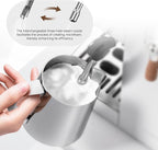 HIBREW H13 Dual Boiler Espresso Machine with LED Touch Screen, 58mm Portafilter in Stainless Steel, PID Control, 20 Bar Pump, 3-Level Steam, Separate Hot Water Spout for Home