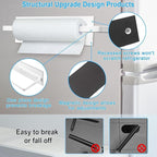 Magnetic Paper Towel Holder for Fridge, Toilet Paper Roll Holder Magnetic Paper Towel Rack Wall Mount Fridge Organizer for Papers Towels Roll Bathroom Toilet Garage RV Decor Kitchen Organization White