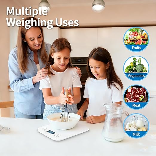 Digital Shipping Scale,Stainless Steel Panel, Accurate Portable Postal Scale for Packages, Small Business,Kitchen, Food, Handmade, Liquids, and Boutique (Red Battery(5kg/1g))