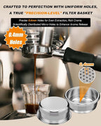[1 Pack] Filter Basket 18–22g,Single Wall Multi-Hole Even Extraction, Compatible with 54mm Breville Sage Espresso Machines (Express, Bambino, Bambino Plus, Barista Pro, Impress,Barista Touch, Infuser)
