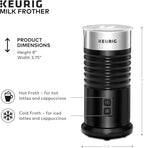 Keurig K-Mini Single-Serve K-Cup Coffee Maker, Black and Keurig Standalone Milk Frother, Black