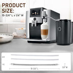 Stainless Steel Milk Pipe Casing with HP3 Adapter, Compatible with Jura Coffee Machine Models:Z8/Z6/Z10/J6/J8/S8/S80/E8/E8 Chrome/GIGA X8cG2/X8G2/GIGA X3cG2 /X3G2/X8/X10/WE8/GIGA 10
