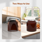 Jar Opener for Seniors, Ideal Bottle Opener, Easy Grip Jar Opener & Under Cabinet Car Opener Effortless to Unscrew Any-Sized Lid, Essential Kitchen Gadgets for Weak Hands or Arthritis