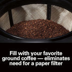 Hamilton Beach Permanent Gold Filter, Fits Most 8 to 12-Cup Coffee Makers (80675R)
