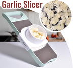NACOLUS Multi-Purpose Mandoline Slicer for Kitchen with Slide-On Hand Guard - Vegetable Chopper, Potato/Onion/Garlic Slicer, Kitchen Grater(Multi-Color) (Seafoam green, 5-in-1)